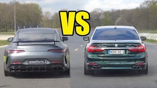 ALPINA B7 BITURBO vs MERCEDES AMG GT63 S 🚀 DRAG RACE🚀 [upl. by Ailaroc199]