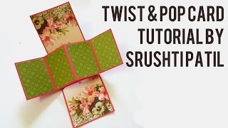 Twist amp Pop Card Tutorial by Srushti Patil [upl. by Sylera203]