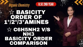 How to find Order of Basicity in Amines  Part 16 [upl. by Mahgirb]