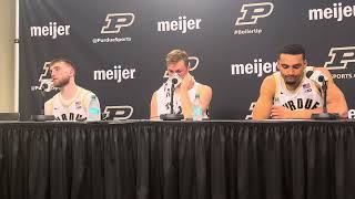 Braden Smith Fletcher Loyer and Trey KaufmanRenn talk after Purdue’s season opening win [upl. by Baelbeer]