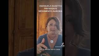 EMANUELA BUSETTO PRESIDENTE MOVIMENTO AURORA VERGOGNA AL PARLAMENTO EUROPEO perte [upl. by Sorel]