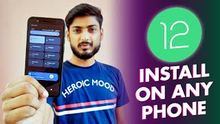 Install Android 12 GSI on Any Android Phone  3 EASY STEPS ONLY [upl. by Constant37]