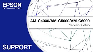 Epson WorkForce Enterprise AMC4000AMC5000AMC6000  Network Setup [upl. by Saum]