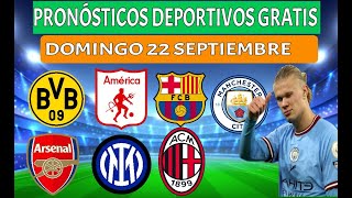 PRONÓSTICOS deportivos hoy Domingo 22 SEPTIEMBRE apuestas deportivas hoy ✅✅⚽ Pronósticos mañana [upl. by Kirbie856]