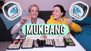 Sushi mukbang met Korthom  Beautygloss [upl. by Yehsa701]