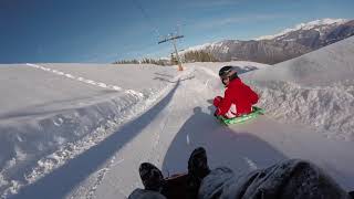 Piste de Luge ValmorelDoucy Hiver 2018 [upl. by Wera390]