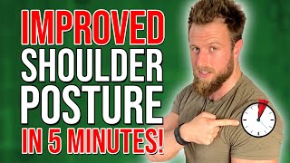 3 HACKS for Better Shoulder Posture takes less than 5 minutes [upl. by Linn]