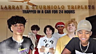 THE STURNIOLO TRIPLETS AND LARRAY ARE TRAPPED INSIDE A CAR FOR 24 HOURS  REACTION [upl. by Asillem]