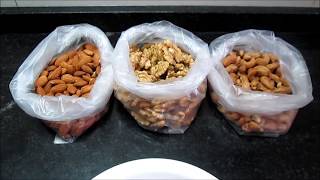 24 Frutos Secos ó Dried fruits Almendras Nueces y Marañon  ASMR [upl. by Silda172]