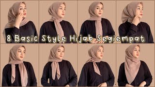 Tutorial Hijab Segiempat Simple untuk Seharihari Kondangan Wisuda Lamaran Kerja dan Kuliah [upl. by Trevah]