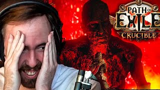 Path of Exile Crucible  Asmongold Reacts to Trailer amp Gameplay for the First Time [upl. by Annotahs877]