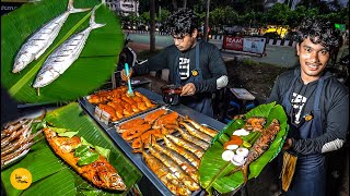 Vizag Hardworking Boy Selling Banana Leaf Wali Tawa Fish Fry Making Rs 200 Only l Andhra Food Tour [upl. by Brom757]