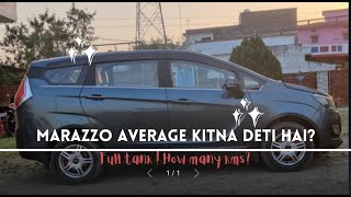 Mahindra Marazzo Average Fuel Economy Mileage Test Tank to Tank 2022 [upl. by Rollo586]