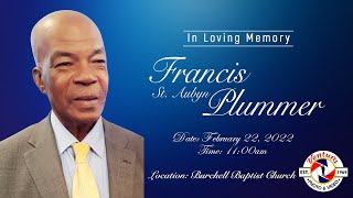 Thanksgiving Service for the Life of Francis St Aubyn Plummer [upl. by Nahtanod]