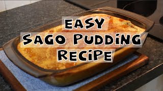 Easy Sago Pudding Recipe  South African Classic [upl. by Tiana]