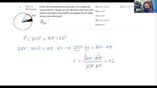 📐 Luglio 2024  Fisica e matematica n° 4  L’arco di circonferenza associato a un angolo al centro … [upl. by Gothard]