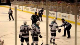 Drew Doughty vs Joe Thornton  What You DIDNT see on TV Kings vs Sharks 452012 [upl. by Kannav]