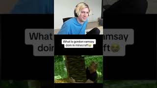 XQC WATCHES GORDON RAMSAY IN MINECRAFT fypyoutube [upl. by Anieral736]