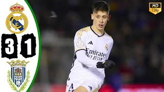 Unforgettable Arda Guler Debut Real Madrid 31 Arandina  Watch the Amazing Highlights [upl. by Hepsoj]