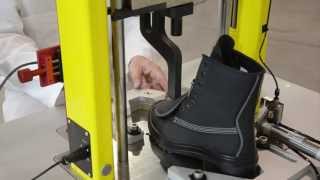 Cadex Inc Safety Shoes Testing Machine [upl. by Shuler372]