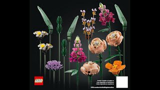 LEGO Instructions  Icons  10280  Flower Bouquet  Botanical Collection [upl. by Nnaxor]