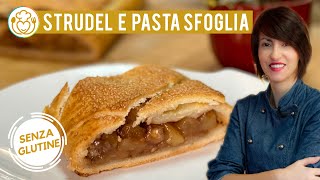 STRUDEL di Mele con PASTA SFOGLIA Senza Glutine Fatta a Mano Facile  VivoGlutenFree [upl. by Danas]