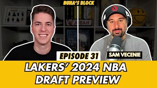 Lakers’ 2024 NBA Draft preview with Sam Vecenie Ep 31  Buha’s Block [upl. by Assylem]