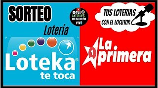 Sorteo LOTEKA TE TOCA LA PRIMERA En VIVO de hoy lunes 8 de abril del 2024 loteka envivo [upl. by Arrotal]