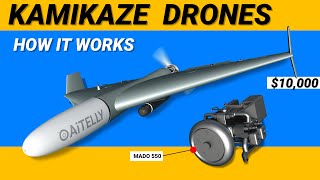 Kamikaze drone Iran Shahed 136  How it Works [upl. by Allisirp]