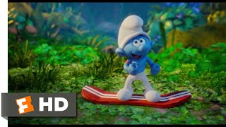 Smurfs The Lost Village 2017  BranchBoarding Scene 210  Movieclips [upl. by Nylrehc]