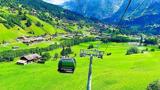 Männlichen GRINDELWALD🇨🇭 World’s Most Beautiful Cable Car Ride  Mountain In Switzerland [upl. by Atoiyanap]