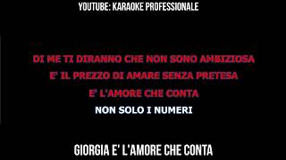 giorgia e lamore che conta con cori x il karaoke professionale [upl. by Anwahsat]