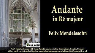 Andante in Re majeur F Mendelssohn Bartholdy [upl. by Auqinaj]