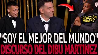 ¡EMOCIONANTE DISCURSO del DIBU MARTINEZ tras GANAR el BALÓN de ORO 2024 VIDEO COMPLETO [upl. by Queri]