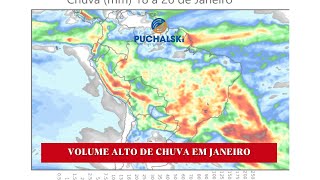 JANEIRO SEGUE COM VOLUME ALTO DE CHUVA [upl. by Soelch]