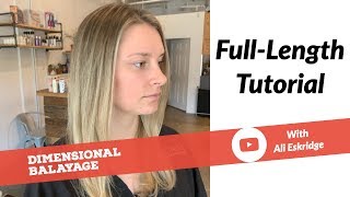 How To Balayage Tutorial  Foilyage Dimensional Blonde Balayage [upl. by Reace]