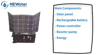 Costeffective Portable Solar Desalination System  Made by NEWater [upl. by Ciccia]