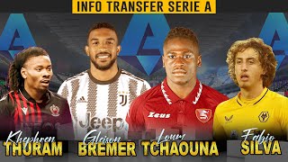 Info Transfer SERIE A  Gleison Bremer✅ Fabio Silva✅ Loum Tchaouna✅ Khephren Thuram✅💯⚽ [upl. by Tammie565]