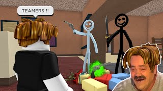 ROBLOX Murder Mystery 2 FUNNY MOMENTS TEAMERS [upl. by Kuhlman511]