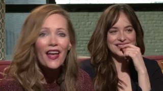 How To Be Single Interview  Dakota Johnson amp Leslie Mann [upl. by Talie151]