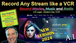 🔴Audials 2024  RECORD ANY STREAM just like a VCR  DVR  Legal for home use in US [upl. by Ovid]