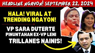 📣 HALA VIRAL NGAYON VP SARA PUMUNTA KAY EX VP LENI TRILLANES NAINIS  quotGagamitin lang siyaquot [upl. by Paige293]