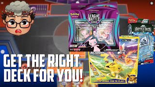 Newbies Guide to Pokemon TCG PreConstructed Decks  ex Battle Decks League Battle Decks 20232024 [upl. by Kolodgie]