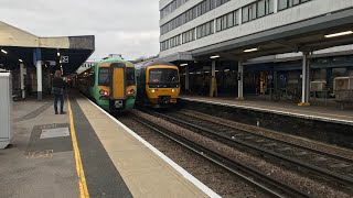 Trains At Southampton Central 201221 [upl. by Annaid]