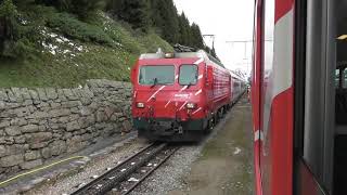 MGB railway Andermatt  Oberalppass  Disentis Switzerland 6 September 2019 22 [upl. by Bevan]