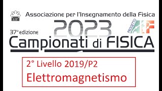 Olimpiadi fisica secondo livello  Problema di elettromagnetismo 6 [upl. by Issor922]