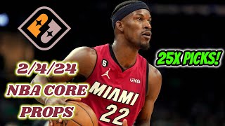 PRIZEPICKS NBA 2424 core props [upl. by Kjersti]