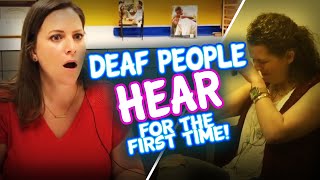 Amazing People Hearing for the First Time Deaf amp Hearing Impaired Get Cochlear Implants turned on [upl. by Chassin]