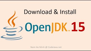 Java 15  Download and Install OpenJDK 15 [upl. by Milson]