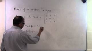 Chapter0405 Lesson Rank of a Matrix Example 1 [upl. by Santoro439]